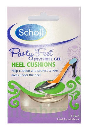 Силиконови възглавнички за пети 1 чифт - прозрачни Scholl