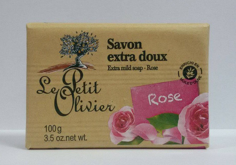 Омекотяващ бар сапун с екстракт от розов цвят