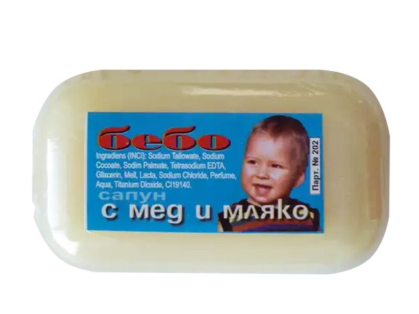 Сапун Бебо-мед и мляко