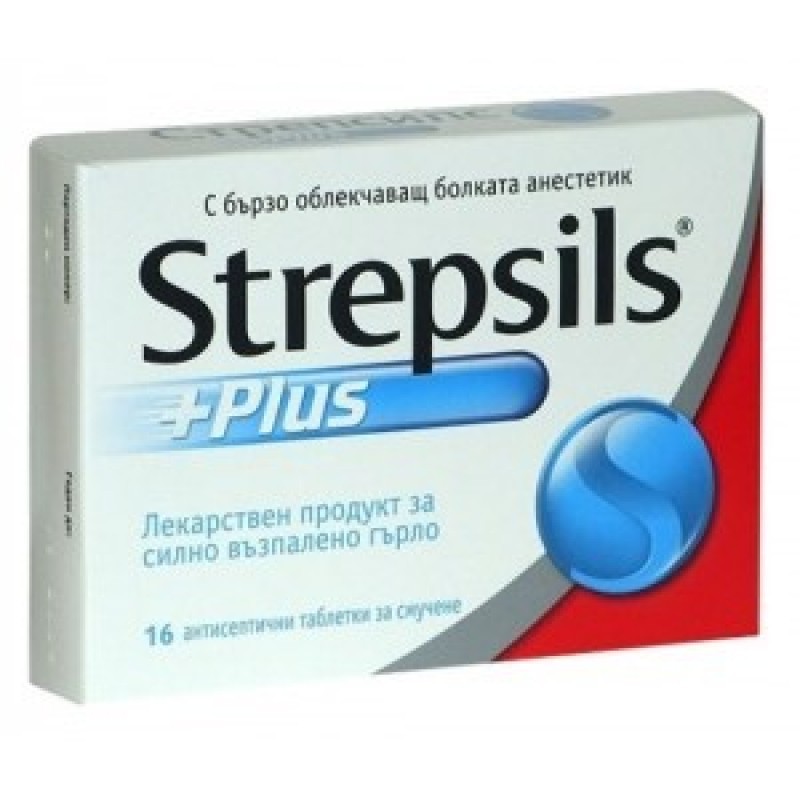 Стрепсилс плюс таблетки за смучене х 16