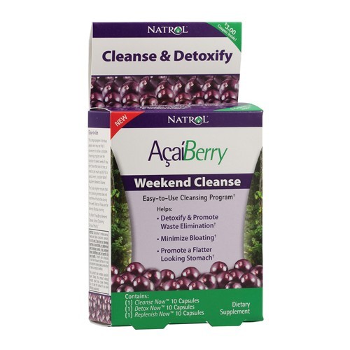 Natrol açaíberry weekend cleanse, акай - антиоксидант, имуностимулатор