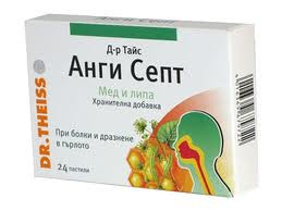 Д-р Тайс Анги Септ Мед и липа 24 пастили