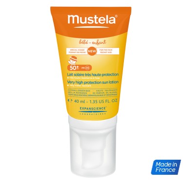 Мустела Слънцезащитен лосион с много висока защита 40 мл