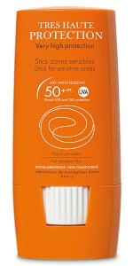 Avene Слънцезащитен стик за чувствителни зони SPF 50+  8гр